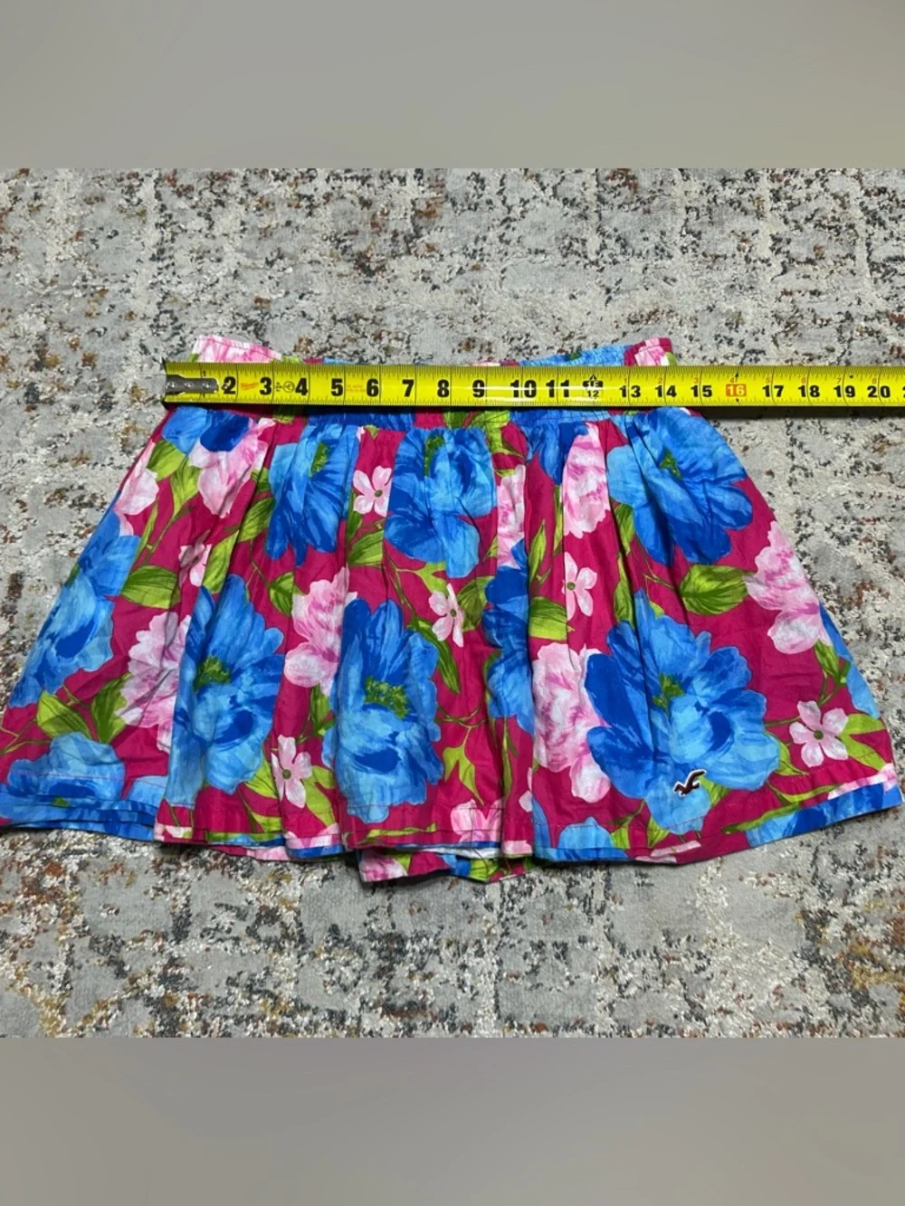Y2K Hollister Low Rise Mini Skirt size Large Floral vacation tropical wear